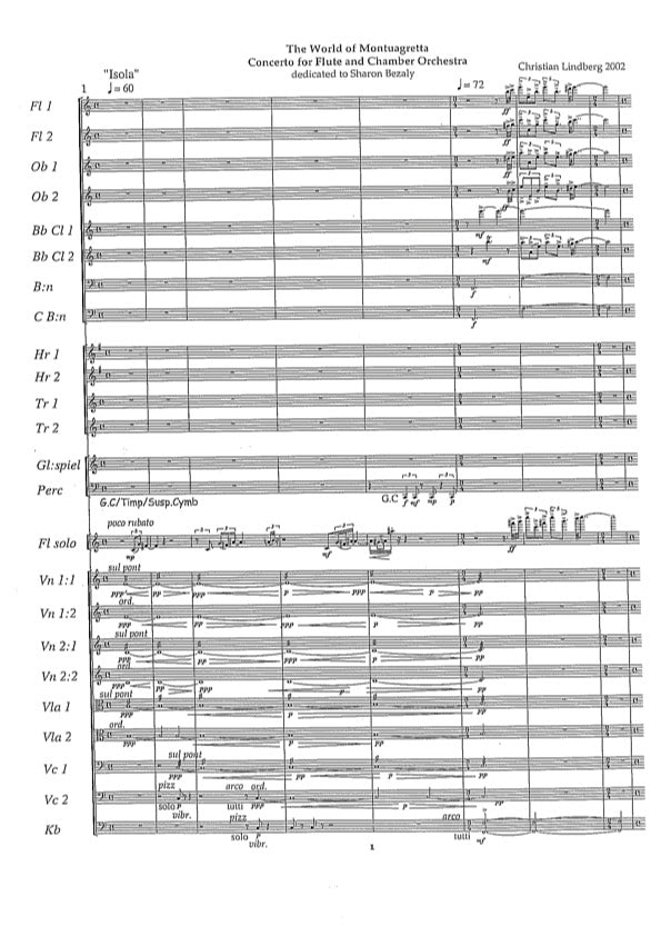 Christian Lindberg: The World of Montuagretta - Flute & Chamber Orchestra