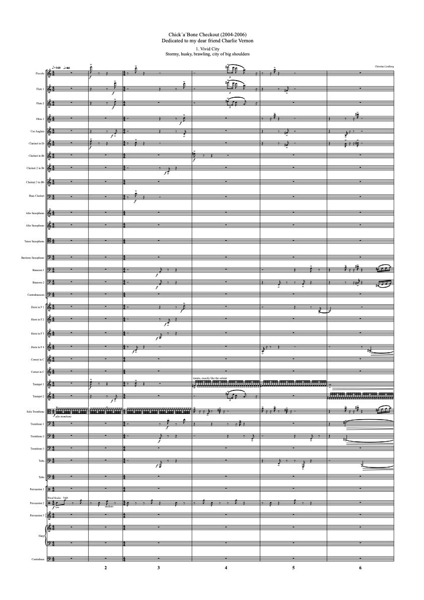 Christian Lindberg: Chick´a´ bone Checkout - Bass Trombone & Windorchestra
