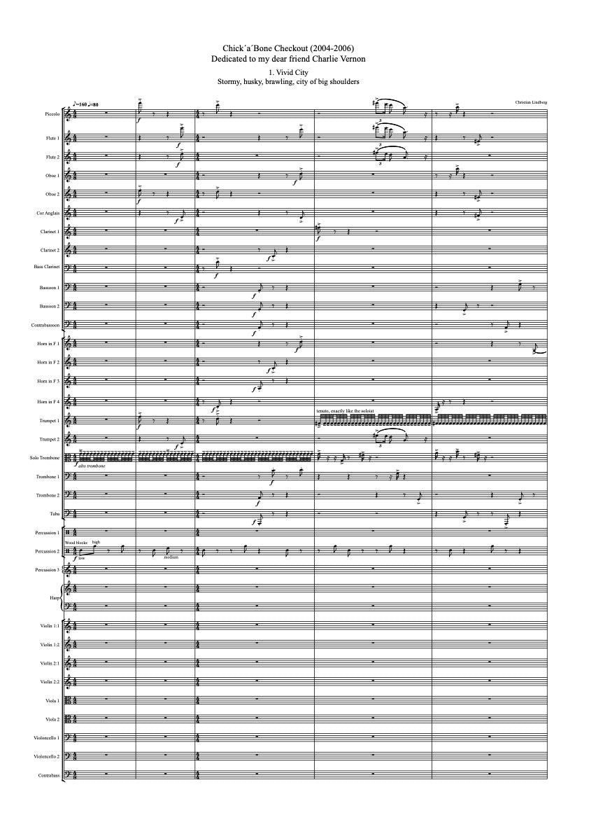 Christian Lindberg: Chick´a´ bone Checkout - Bass Trombone & Symphony orchestra