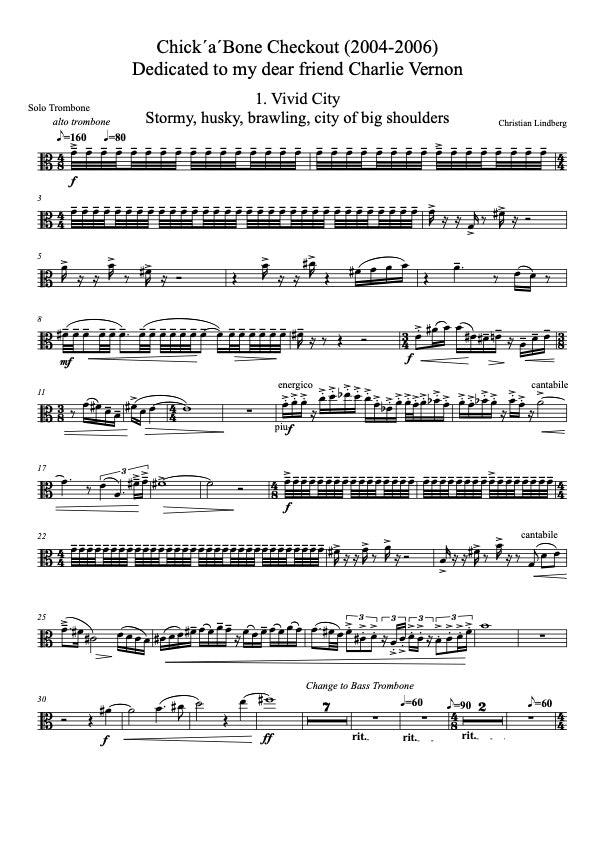 Christian Lindberg: Chick´a´ bone Checkout - Bass Trombone & Symphony orchestra