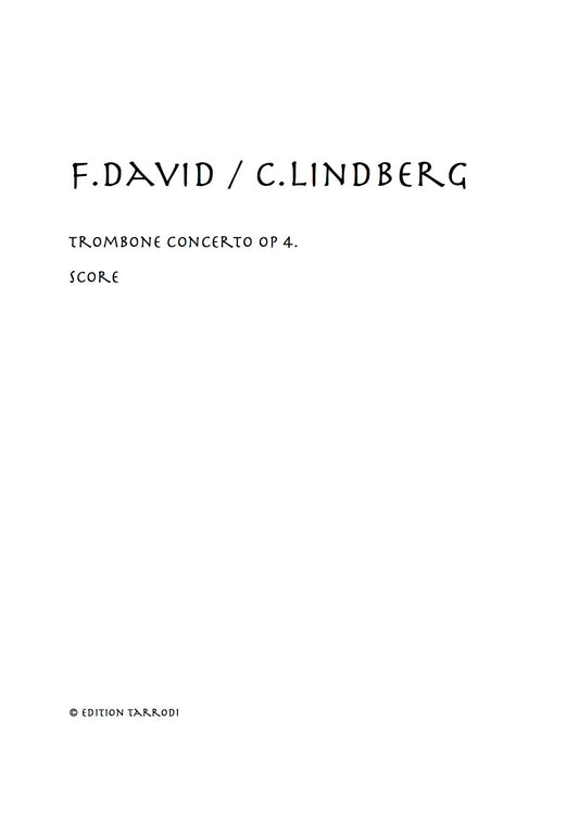 F. David / C. Lindberg: Trombone Concerto op 4