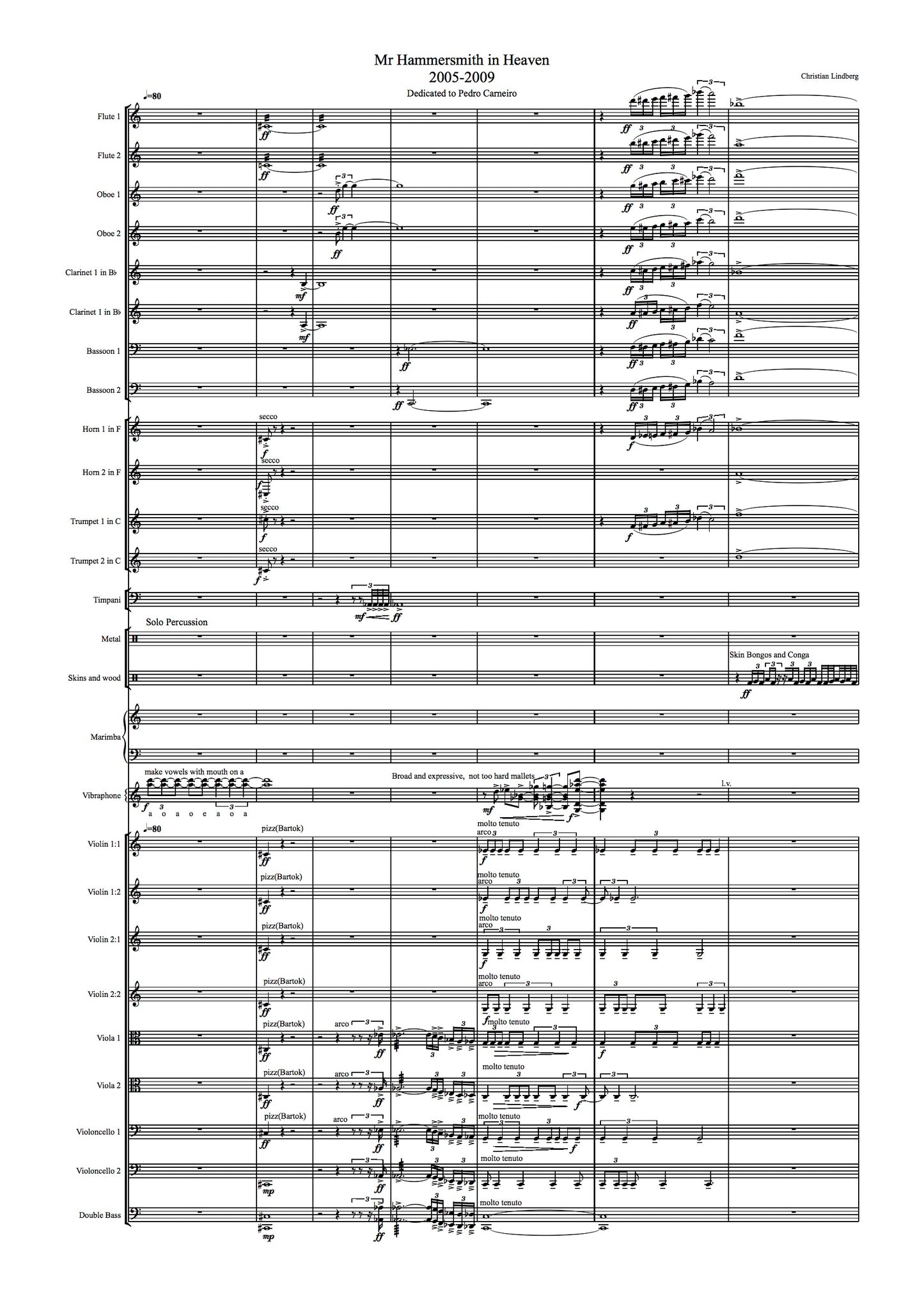 Christian Lindberg: Mr Hammersmith in Heaven - Concerto for percussion and orchestra