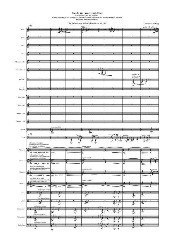 Christian Lindberg: Panda in Love - Solo Tuba & Symphony Orchestra