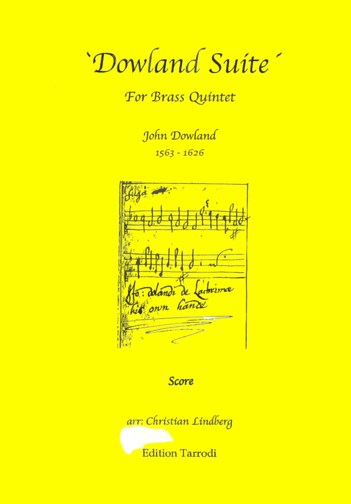 J.Dowland/C.Lindberg - Dowland Suite - Brass Quintet - (DIGITAL)
