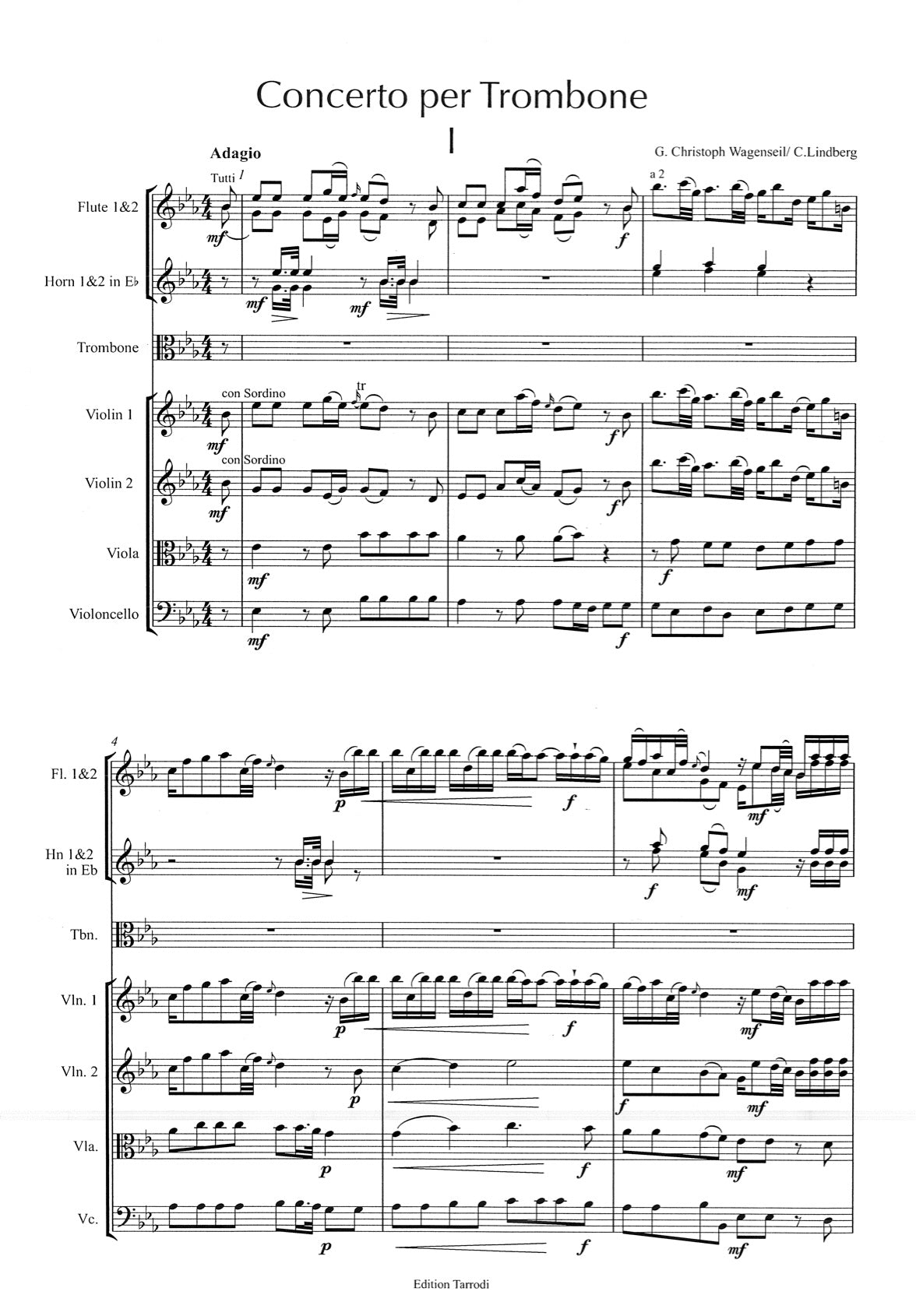 Ch Wagenseil: Concert per Trombone