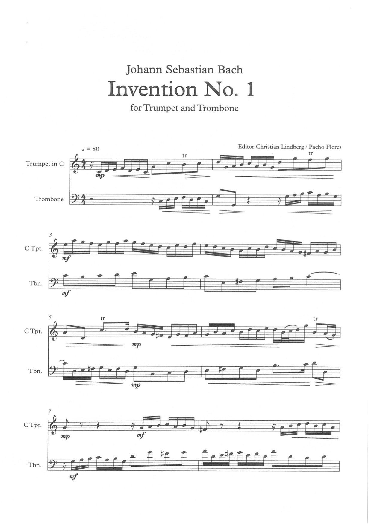 Christian Lindberg / Pacho Flores - Invention 1-2-3-13-8