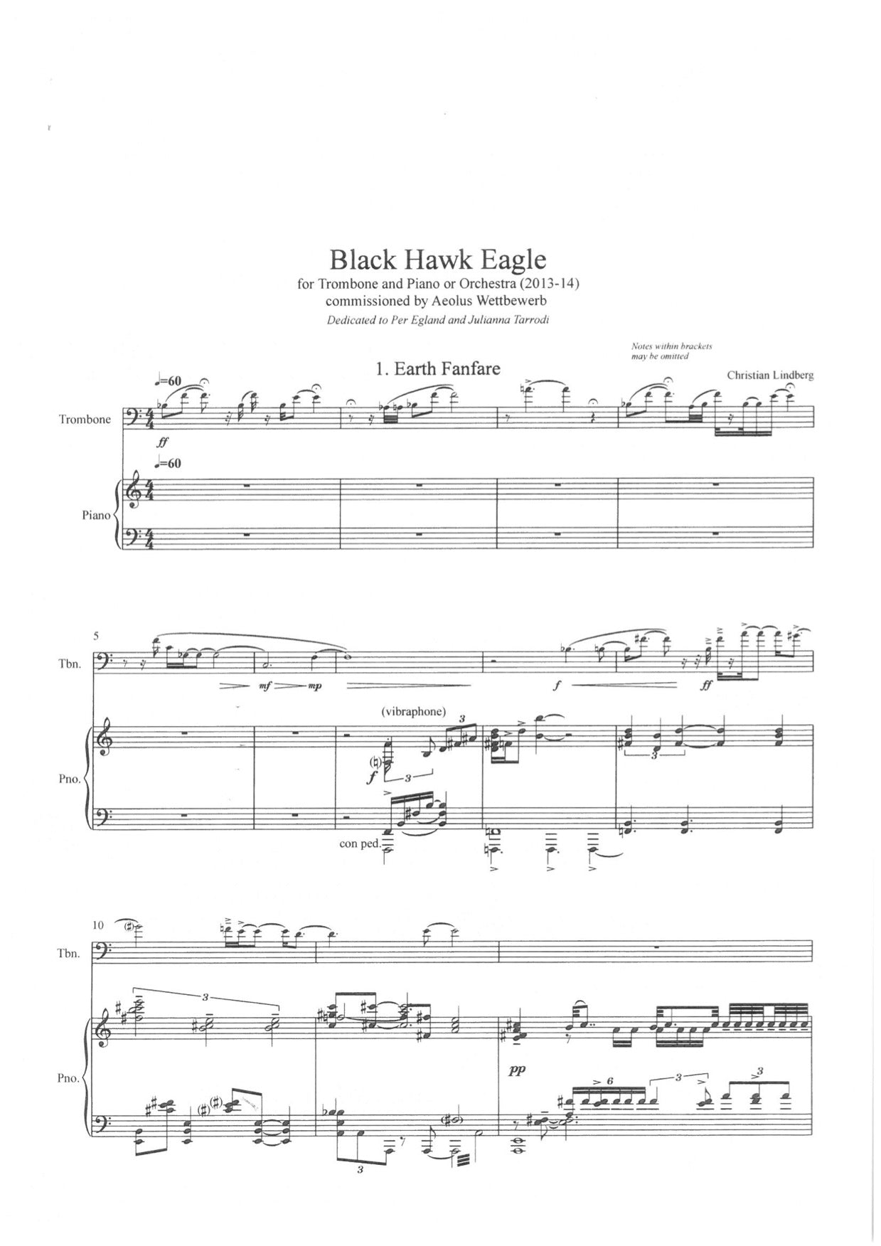 Christian Lindberg - Black Hawk Eagle
