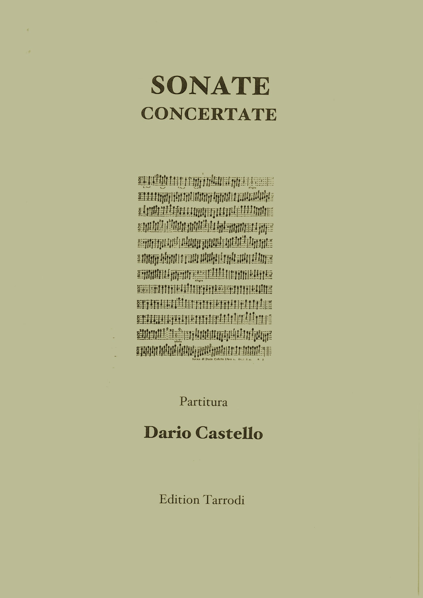D. Castello - Sonate Concertate Trombone, 2 Violins & Basso