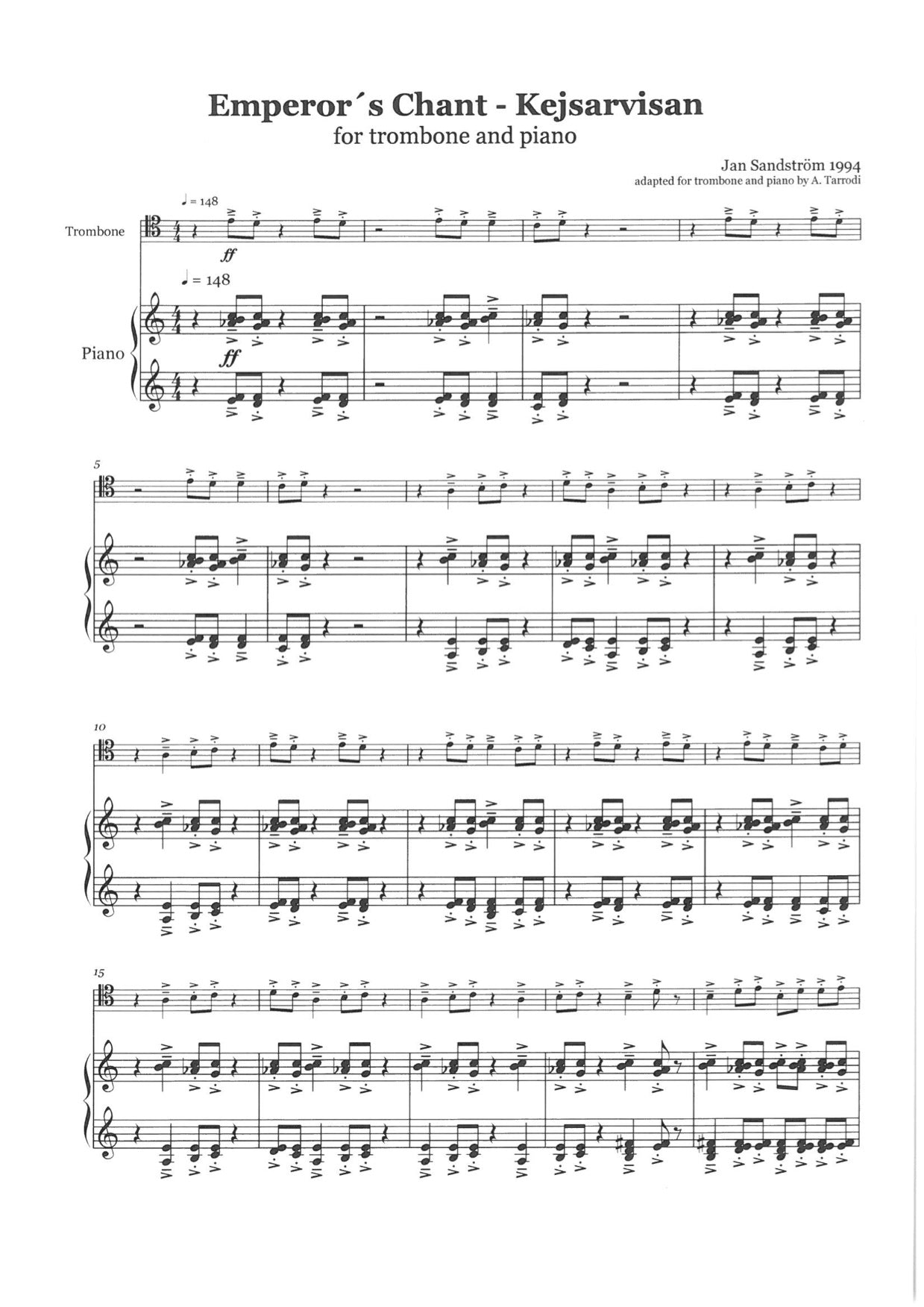 Jan Sandström - Emperor´s Chant