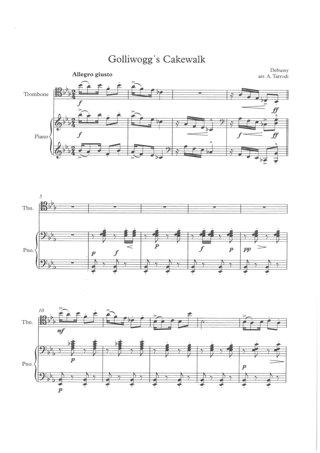 Debussy / Tarrodi - Golliwogga Cakewalk