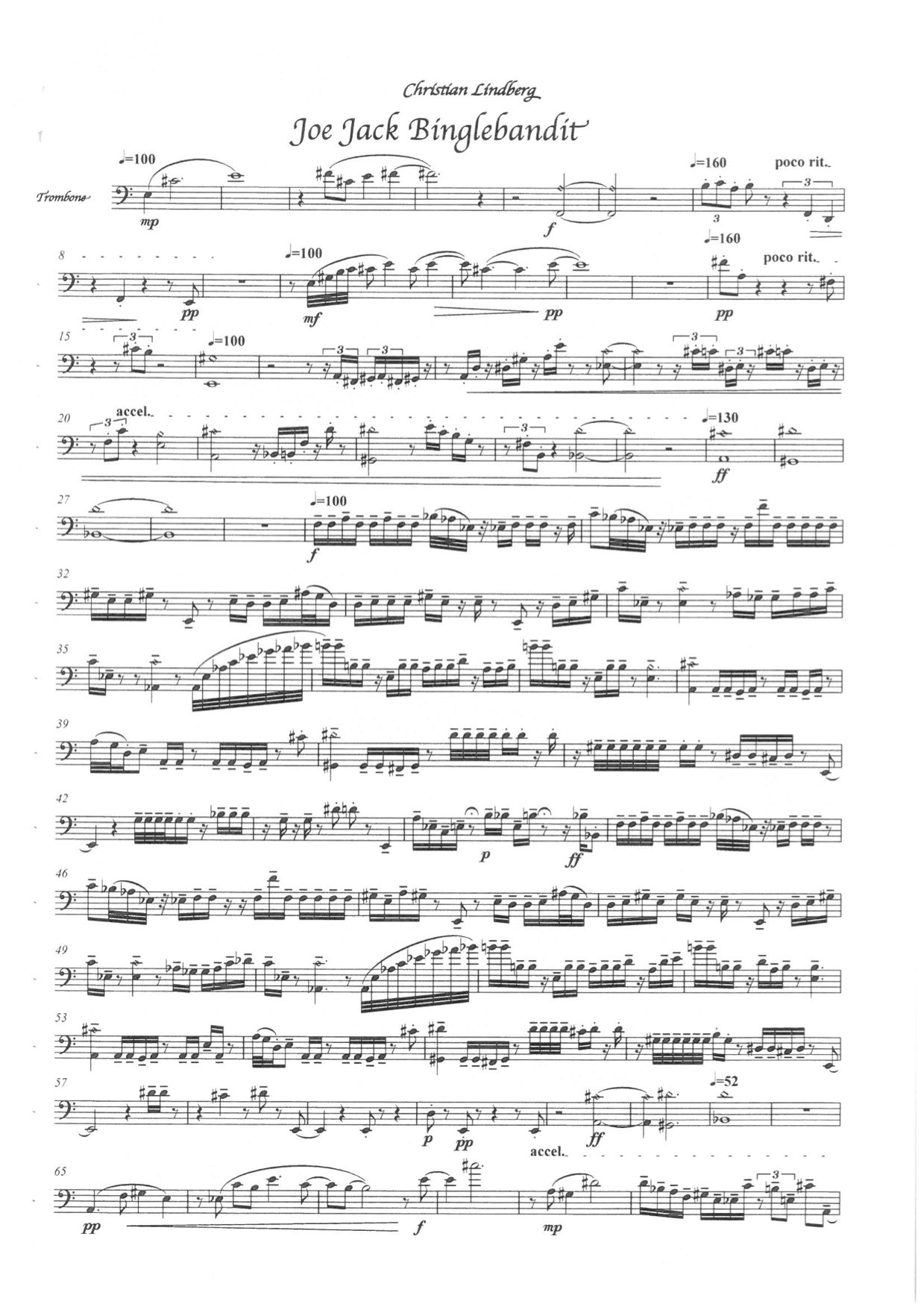 Christian Lindberg - Joe Jack Binglebandit