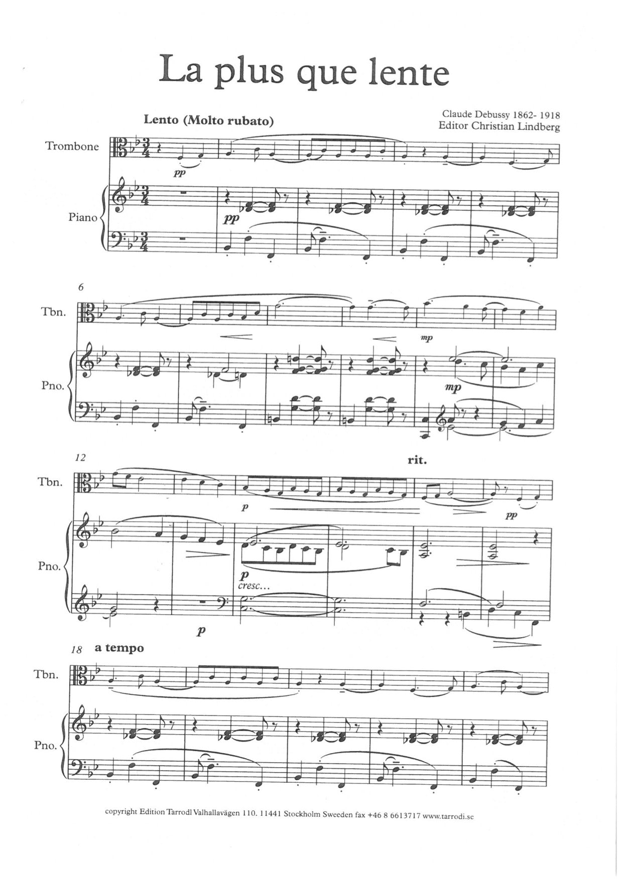 Debussy / Lindberg - La plus que lente