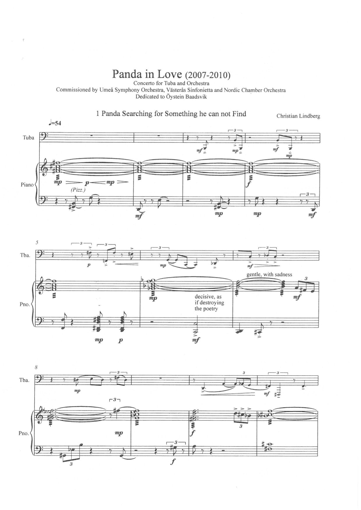 Christian Lindberg - Panda in Love Tuba and Piano
