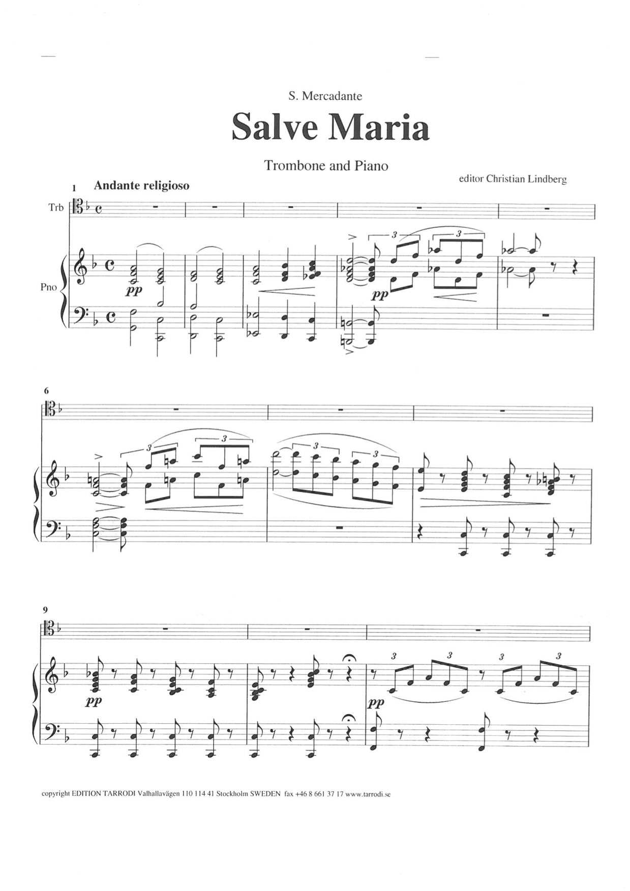 Mercadante S. Salve Maria