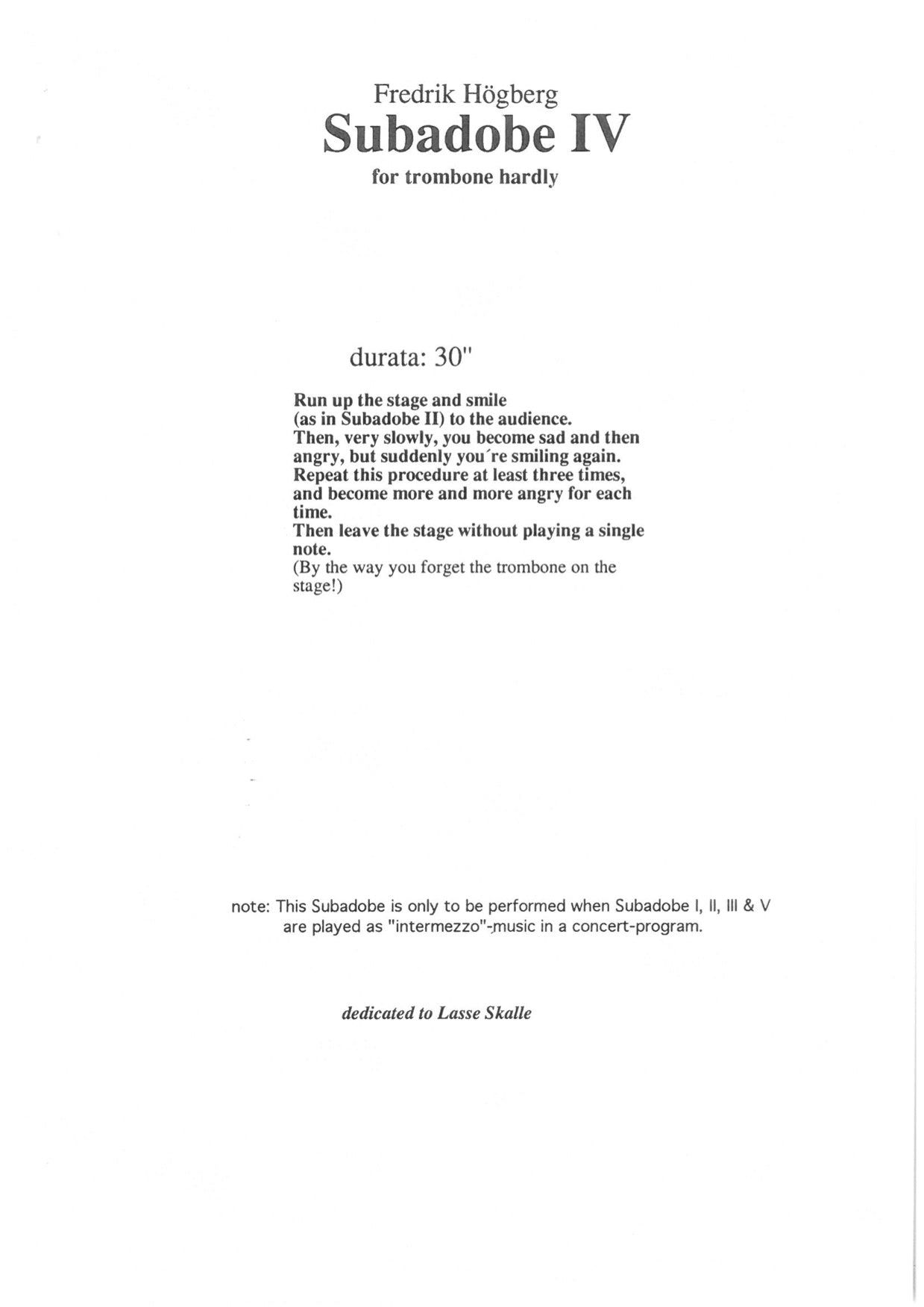 Fredrik Högberg - Su Ba Do Be IV