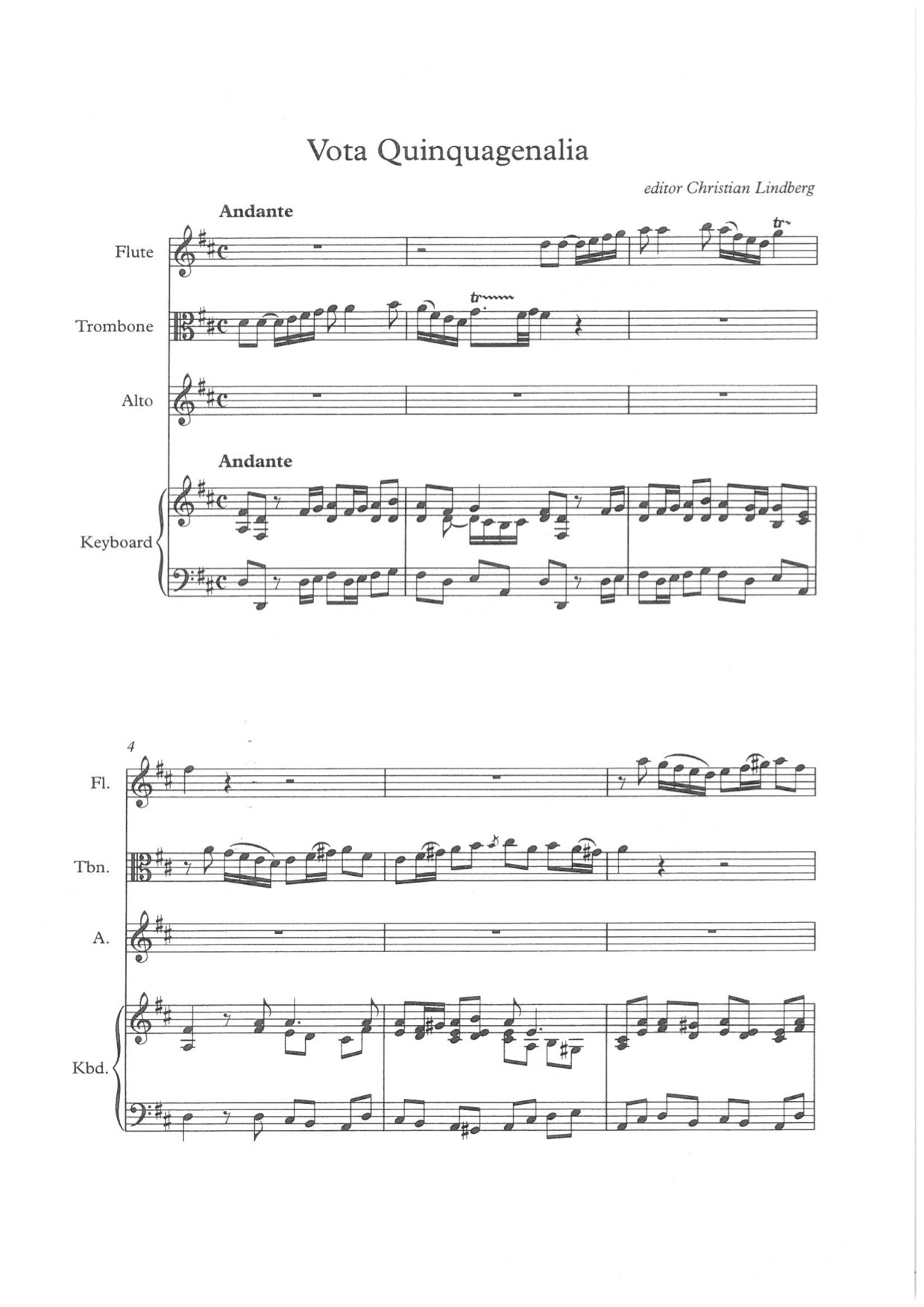 Christian Lindberg / Zechner - Vota Quinquagenalia