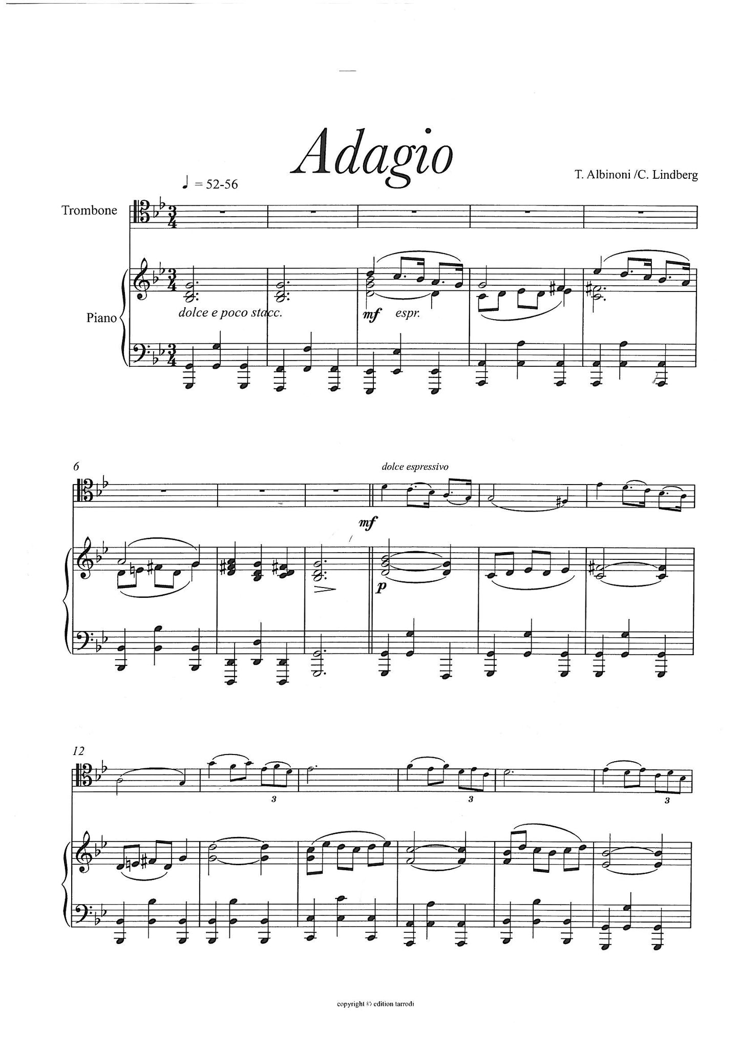 Albinoni / Lindberg - Adagio