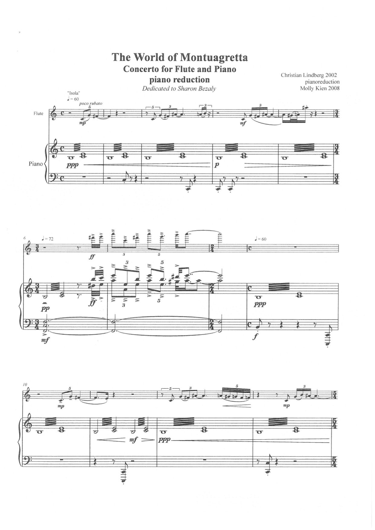Christian Lindberg - The World of Montuagretta Flute & Piano